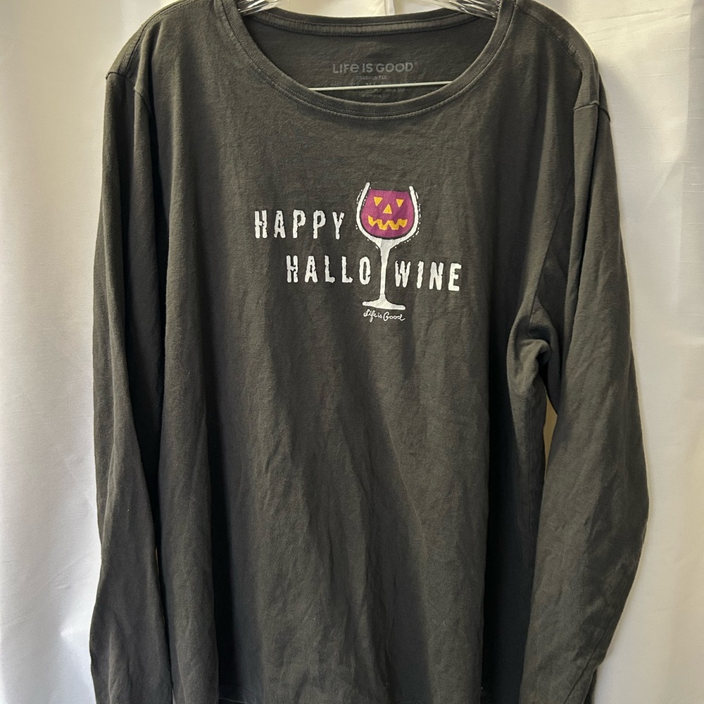 Life is Good Happy Hallowine Shirt